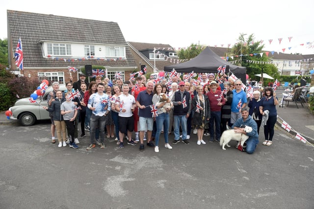 Residents in Hollam Close, Fareham, held a street party on Sunday June 5, to celebrate The Queen's Platinum Jubilee.
Picture: Sarah Standing (050622-9643)