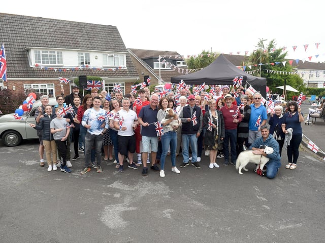 Residents in Hollam Close, Fareham, held a street party on Sunday June 5, to celebrate The Queen's Platinum Jubilee.
Picture: Sarah Standing (050622-9643)