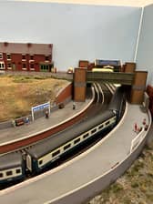 A model railway made by club member Steve Randell.