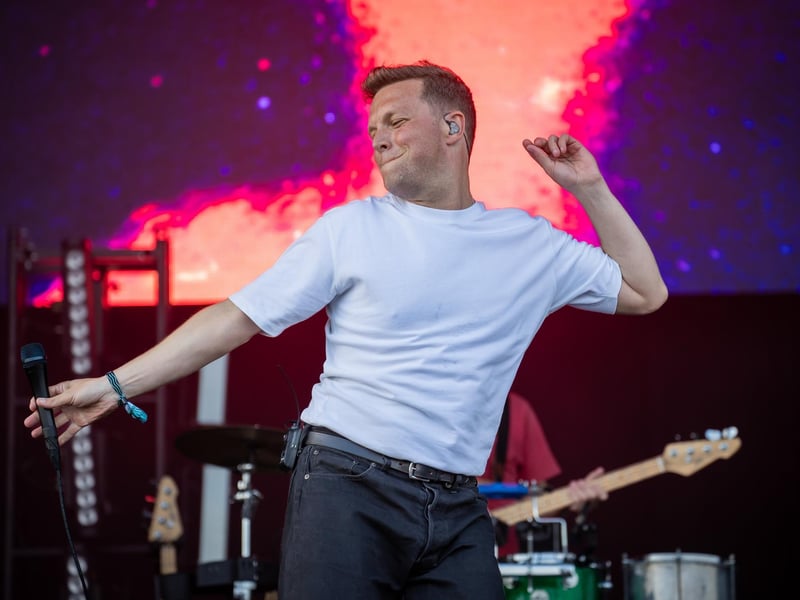 Friendly Fires entertain the crowds on the Common Stage
Photos by Alex Shute