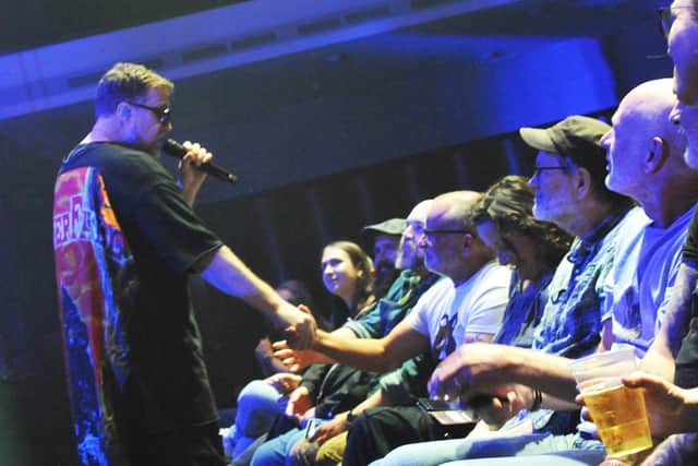 John Grant going walkabout early in his set at Portsmouth Guildhall. Picture: Paul Windsor