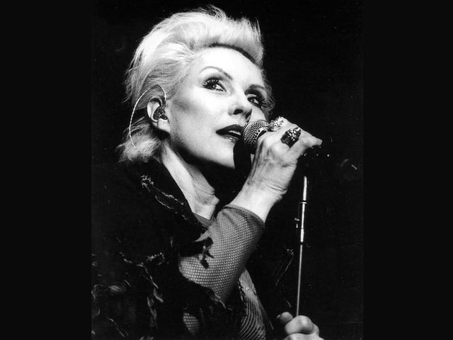 Blondie performing at Portsmouth Guildhall in 2003.Pictured is: Debbie Harry.Picture: Paul Windsor