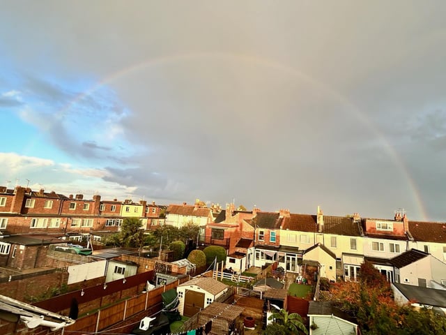 The rainbow over Portsmouth.