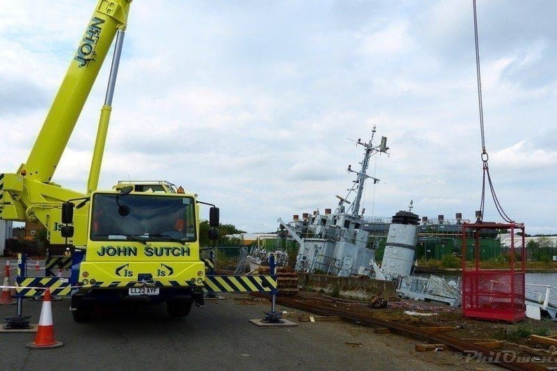 Dive survey of HMS Bronington. Pic Phil Owen