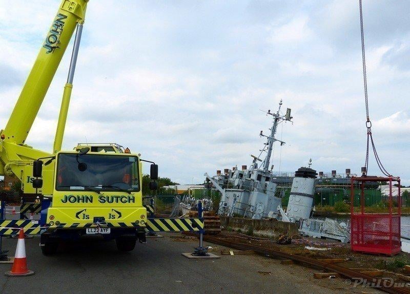 Dive survey of HMS Bronington. Pic Phil Owen