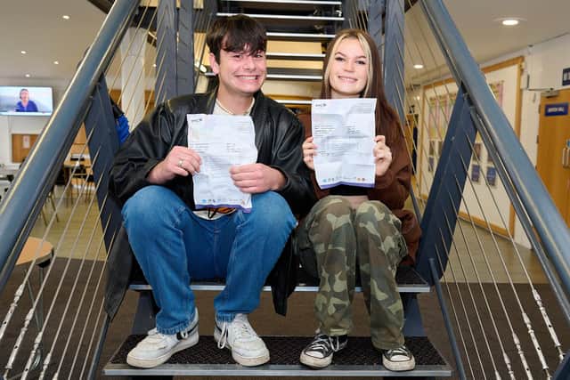 Pictured is Rhys Uden and Lyla Schillermore (both age 16).
Picture: Vernon Nash