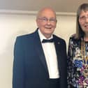 Pam Marsden, the new Fareham Rotary Club president, pictured with rotary member Norman Chapman