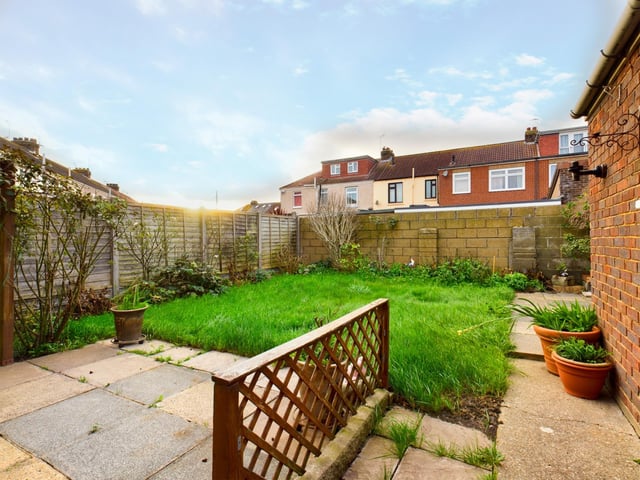 The back garden