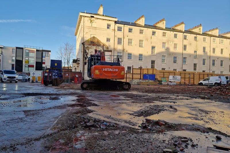 Work is underway at the former site of Debenhams in Palmerston Road, Southsea.