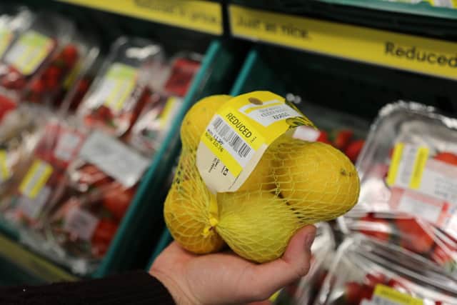 A yellow-stickered pack of lemons at Tesco. Picture: Tesco/PA