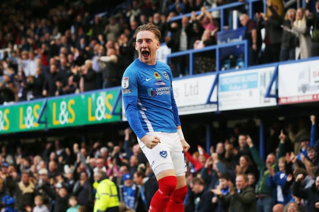 Pompey defender has described his relationship with Ronan Curtis. Picture: PinPep Media / Joe Pepler