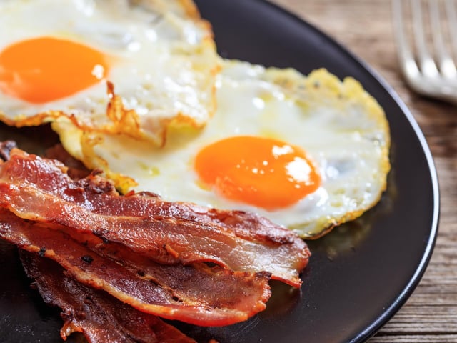 Fried eggs and bacon Picture: Adobe