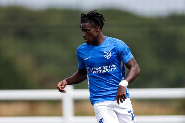 Jayden Reid has never played a competitive game during two seasons at Pompey following several long-term injuries. Picture: Rogan/Fever Pitch