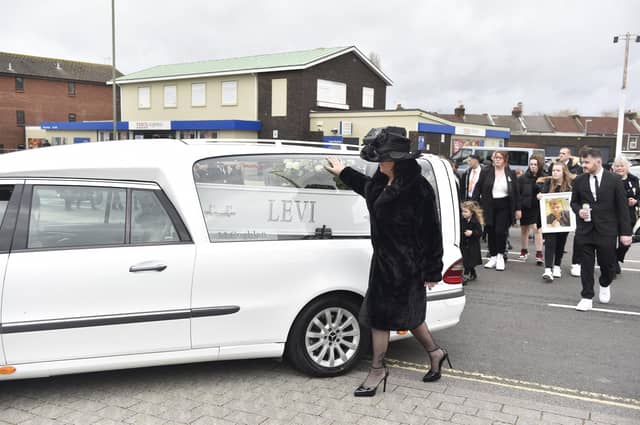 The funeral of Levi Kent took place on Thursday, December 21, 2023 at St John's Church in Forton Road, Gosport.
Picture: Sarah Standing