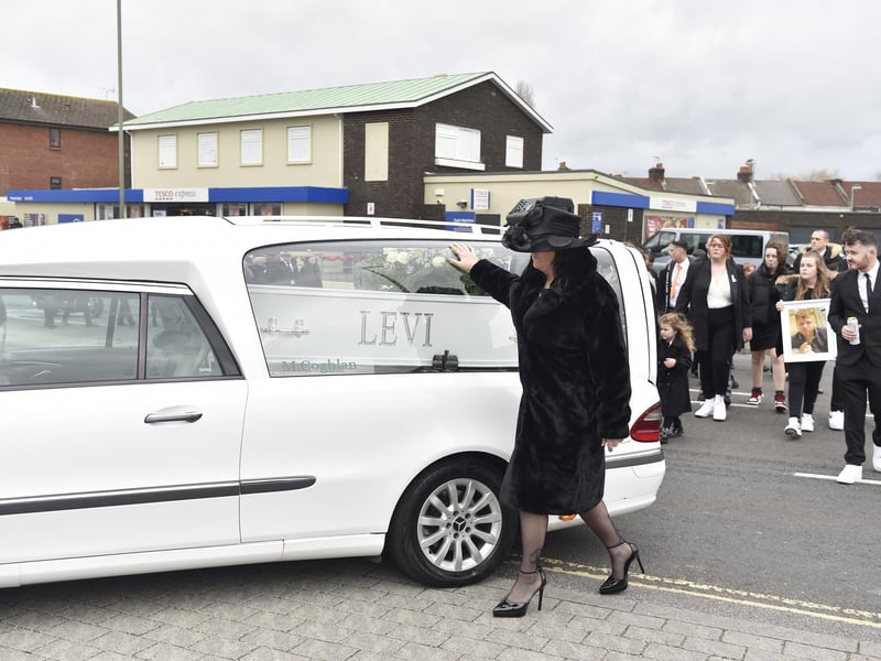 The funeral of Levi Kent took place on Thursday, December 21, 2023 at St John's Church in Forton Road, Gosport.
Picture: Sarah Standing