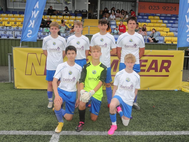 Hawks Community Youth White U15s at the Havant and Waterlooville FC Summer Tournament. Picture: Dave Haines