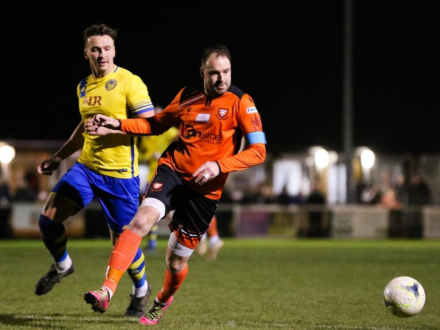 Portchester's Brett Pitman, right. Picture by Nathan Lipsham