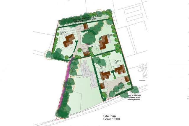 The eight-home development that was given the green light by Fareham Borough Council