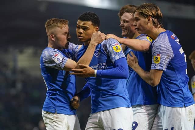 Dane Scarlett's last goal for Pompey was his 90th-minute winner against Burton on February 14.