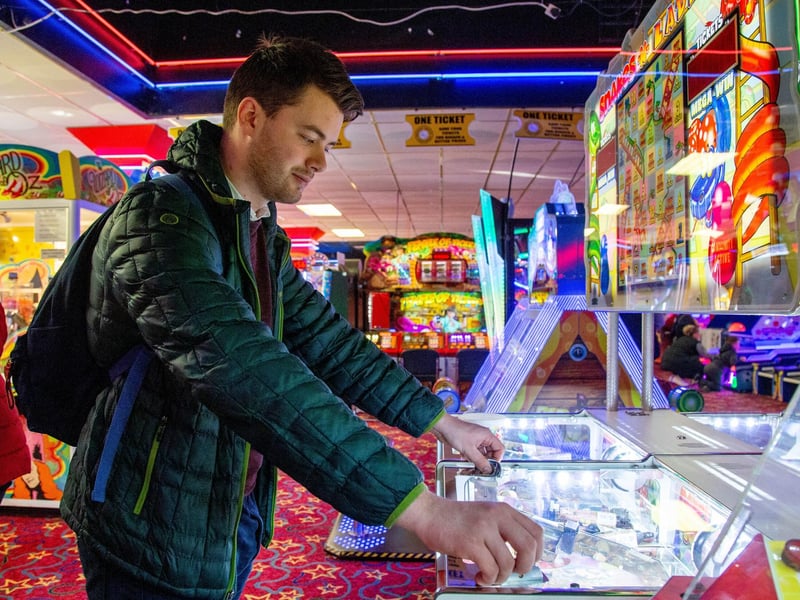 News reporter Joe Buncle at Southsea Arcade, PortsmouthPicture: Habibur Rahman
