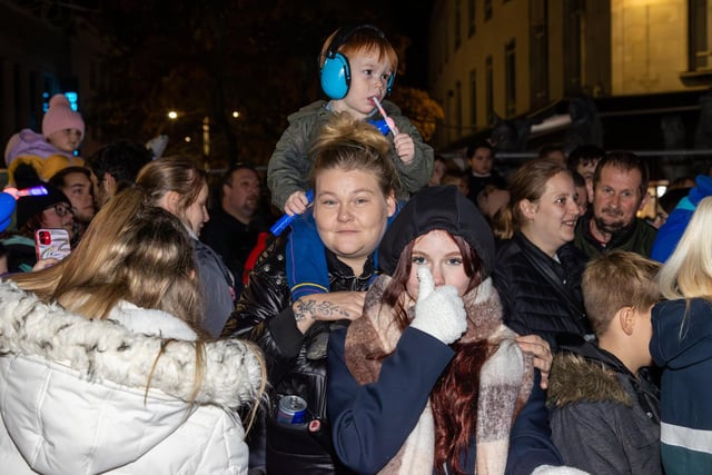 Hundreds of residents descended on Commercial Road to watch local dance troops and celebrities come together to turn on the Christmas lights.

Pictured - Youngsters enjoying the entertainment

Photos by Alex Shute