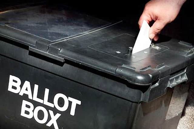 A ballot box