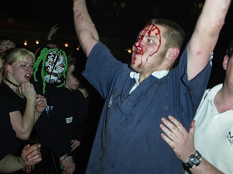 Crowds at the Slipknot gig