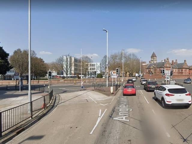 The collision in Anglesea Road, at the Queen Street junction, Portsmouth. Picture: Google Street View.