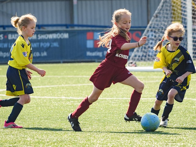Atalanta Sports take on Gosport Borough (yellow/blue kit). Picture: Keith Woodland (030621-113)