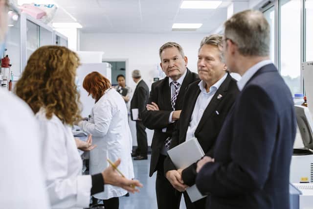 Portsmouth City Council chief executive David Williams, right, and University of Portsmouth vice-chancellor Graham Galbraith
Picture: Helen Yates
