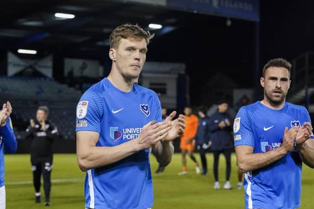 The Pompey future of The News/Sports Mail's Player of the Season Sean Raggett is uncertain with his contract expiring. Picture: Jason Brown/ProSportsImages