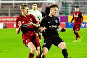 Ethan Robb on Pompey Academy duty against Liverpool in the FA Youth Cup in December 2018. Picture: Colin Farmery