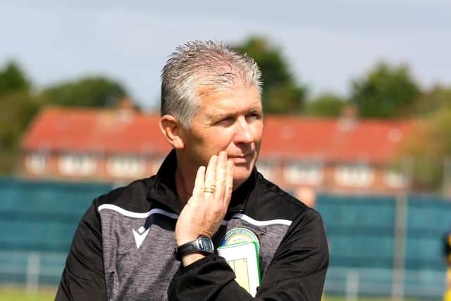 Gosport Borough boss Shaun Gale. Pic: Tom Phillips.