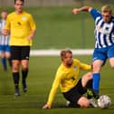 Burrfields (yellow) v Wickham Dynamos. Picture: Keith Woodland