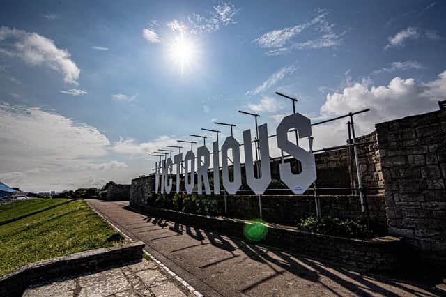 Development of Victorious festival underway in Southsea on 11 August 2021. Picture: Habibur Rahman
