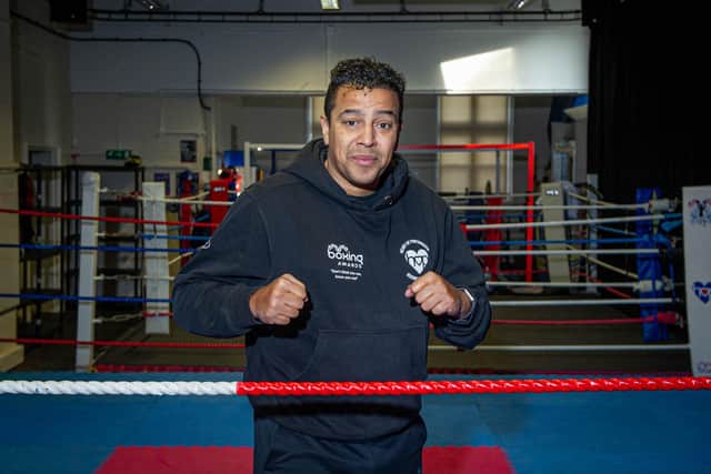 Q Shillingford at his gym in Omega Street, Portsmouth on 15 January 2021.

Picture: Habibur Rahman