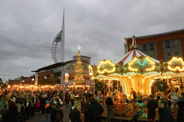 Pictured is: View of the Christmas Village. Picture: Keith Woodland (131121-20)