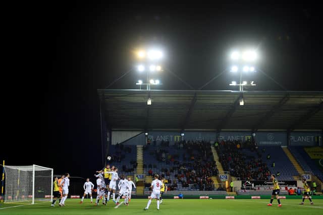 Pompey go to the Kassam Stadium tonight with four games remaining.