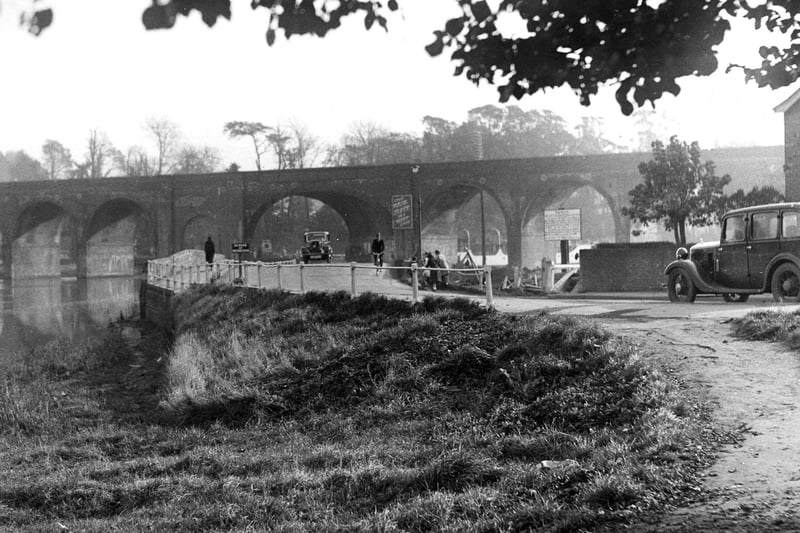 Fareham Viaduct before World War II. The News PP4706