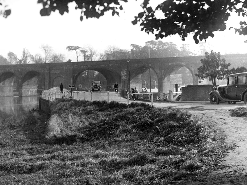 Fareham Viaduct before World War II. The News PP4706