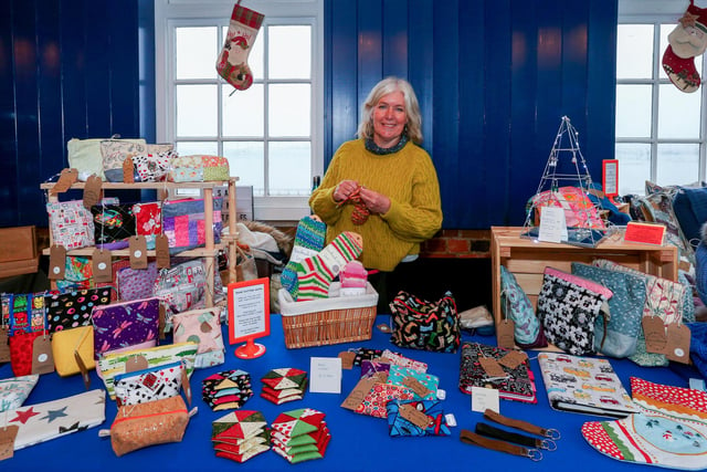 Sam Sinclair of Sam In Stitches. Powder Monkey Brewery Christmas Market, Priddy's Hard, Gosport.
Picture: Chris Moorhouse