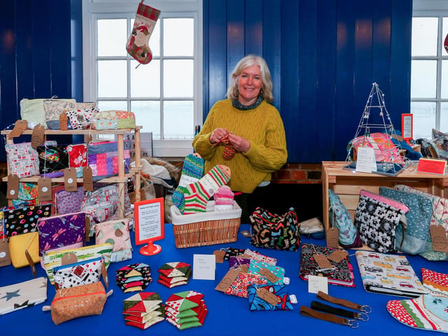 Sam Sinclair of Sam In Stitches. Powder Monkey Brewery Christmas Market, Priddy's Hard, Gosport.
Picture: Chris Moorhouse