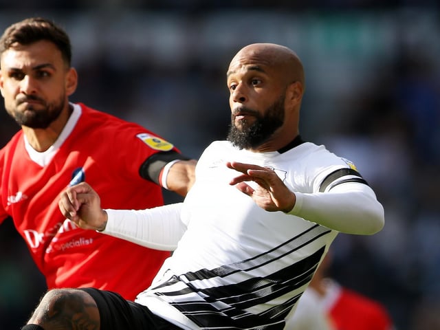 (Striker - Derby): Pace: 58; Shooting: 71; Passing: 66; Dribbling: 71; Defending: 33; Physicality: 66.