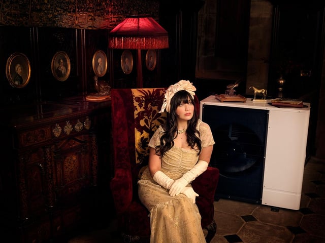Daisy Lowe at Muncaster Castle