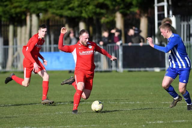 Horndean's leading scorer Connor Duffin netted and was sin-binned in the defeat to Shaftesbury Picture: Neil Marshall