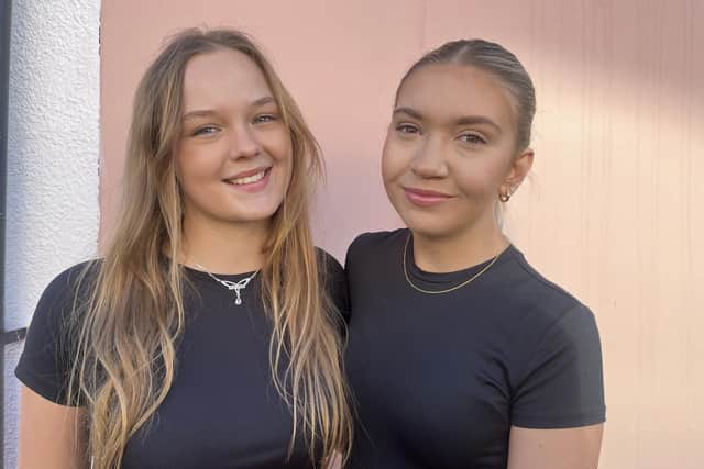 Pictured (left) Isabella Spicer and (right) Isobel Cattle