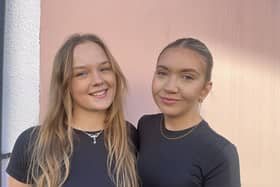 Pictured (left) Isabella Spicer and (right) Isobel Cattle