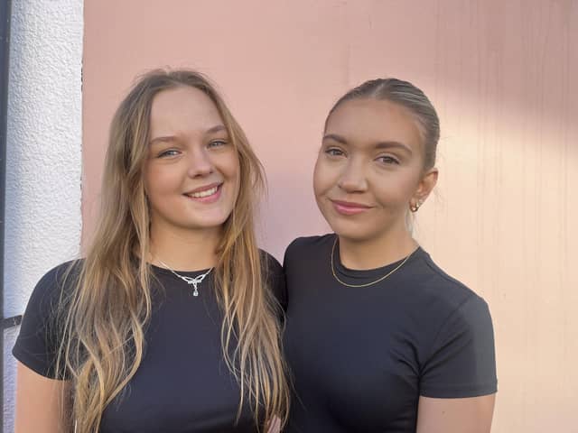 Pictured (left) Isabella Spicer and (right) Isobel Cattle