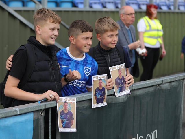 Pompey make their annual pre-season trip to the Hawks Picture: Dave Haines.