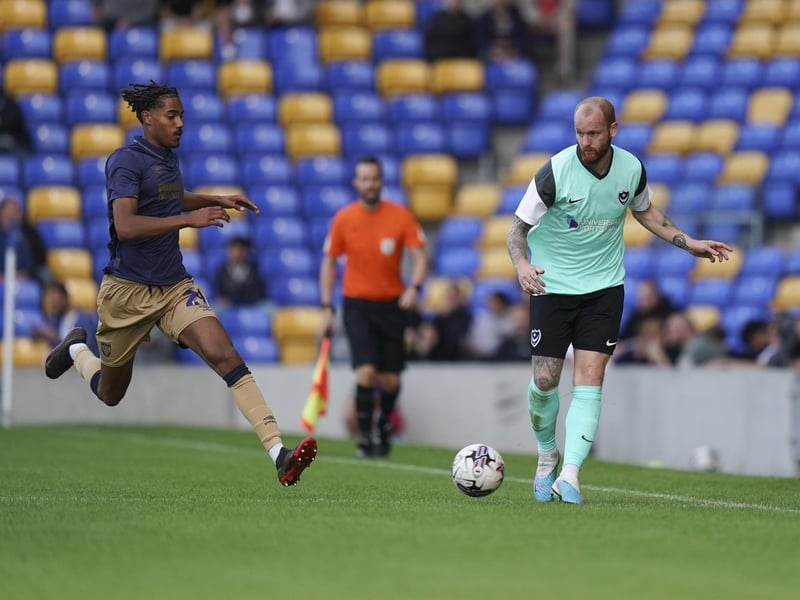 One of three players to complete the full 90 minutes and clearly will start the season as Mousinho’s preferred left-back. Noticeably trying to get forward more during pre-season and enjoyed a better second half in terms of attacking.